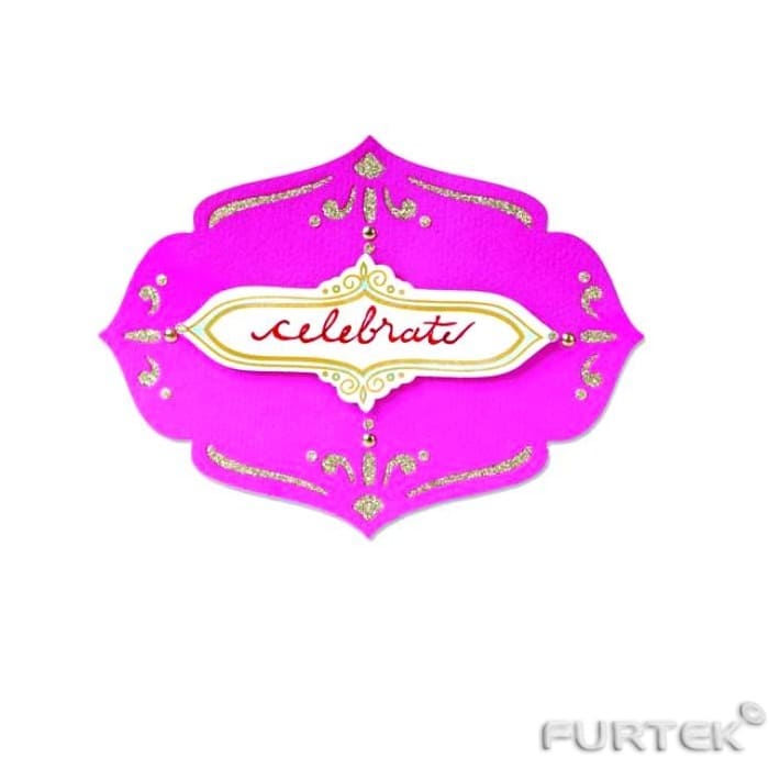 Вырубная бирка Celebrate розовая Вырубная бирка Celebrate розовая