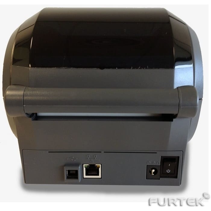Термотрансферный принтер этикеток Zebra GK-420d сзади
