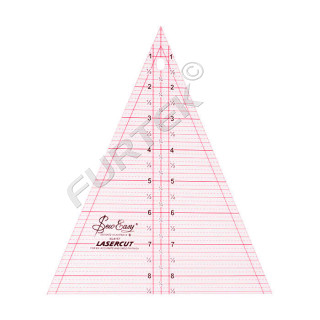 Линейка-треугольник Hemline с углом 45°, размер 8 1/2" x 7"
