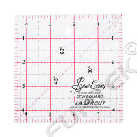Линейка для пэчворка Hemline квадратная Sew Easy, градация в дюймах, 4 ½, 6 ½, 9 ½, 12 ½