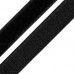 Лента липучка из нейлона черного цвета демонстрация разделенной ленты в приближенном виде.