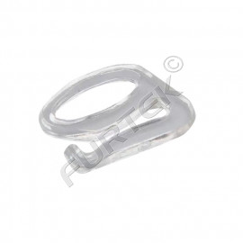 Прозрачный крючок пластиковый, ширина 15 мм