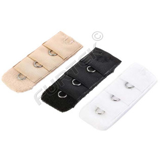 Застежка для бюстгальтера 1 ряд 3 крючка, размер 19 мм