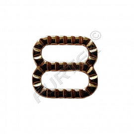 Регулятор рифленый металлический золото 8 мм, 12 мм