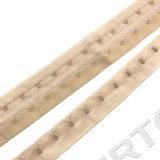 Тесьма с крючками и петлями 2 ряда 40 см