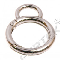 Карабин металлический круглый 25 мм для сумок