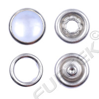 Кнопка рубашечная нержавеющая «Перламутровая жемчужина», диаметр 9,5 мм