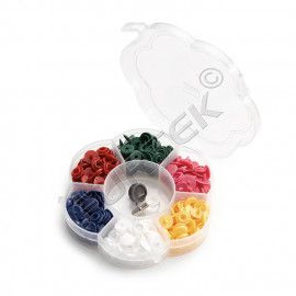 Набор пластиковых кнопок Color Snaps Mini с установочным инструментом Prym