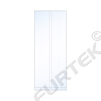 Пакет с центральным швом 10 см(+8 см)х27,5 см, 40 мкм