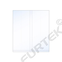 Пакет с центральным швом 18 см(+7см)х20 см, 40 мкм