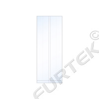 Пакет с центральным швом 6 см(+4 см)х20 см, плотность 40 мкм