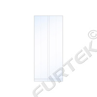 Пакет с центральным швом 8,5 см(+4 см)х20 см, плотность 40 мкм