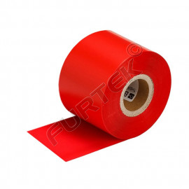 Красная термотрансферная лента риббон resin textile