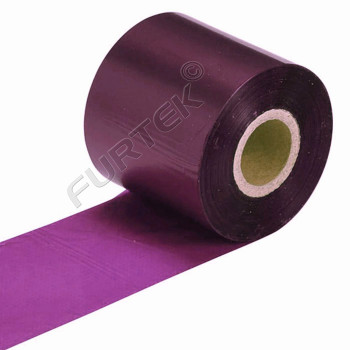 Фиолетовые риббоны для термотрансферного принтера UN020VT на основе воска