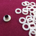 Пластиковые кольца под люверс 3 мм, 4 мм, 5 мм, 6 мм усилители