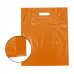 Пакет ПВД с укрепленной ручкой 30х40, 70 мкм, оранжевый