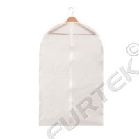 Чехол для одежды белый на молнии