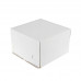 Коробка с крышкой и замочками на боковых стенках, цвет белый