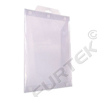 Прозрачная коробка-папка с клапаном и европодвесом