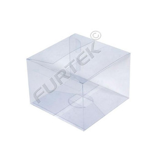 Прозрачная прямоугольная коробка для текстильных изделий и сувениров