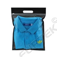 Сумочка с вырубной ручкой и застежкой zip-lock для рубашек и трикотажа
