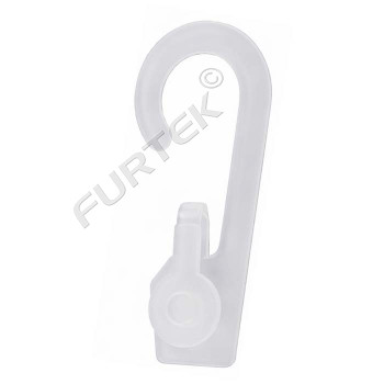 Пластиковый крючок-подвес с защелкой, 53х24 мм