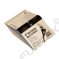 Картонная вставка-вкладыш в прозрачный пакет для колготок