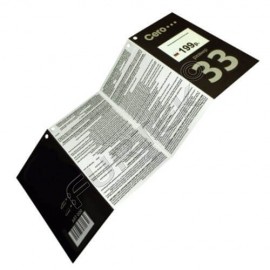 Картонные бирки 120х95 мм в виде буклета «гармошка» со сверлением 4-х отверстий