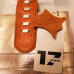 Кожаный вырубной подвесной ярлык-образец без логотипа для изделий из натуральной кожи