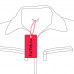 Пластиковая бирка для верхней одежды с трехмерным рисунком 65х135 мм