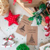 Прямоугольные бирки из крафт-картона на Новый год и Рождество