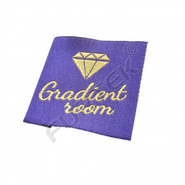 Жаккардовые этикетки с сатиновым плетением