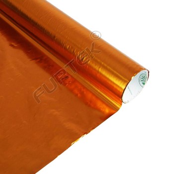 Фольга для горячего тиснения оранжевая металлизированная