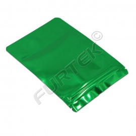 Пакет с застежкой zip-lock 4х6 см зеленый металлик