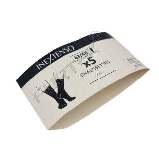 Обечайка для носков 85х50х160 мм из микрогофрокартона, цвет белый