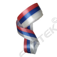 Сатиновая лента триколор 50 м, 100 м
