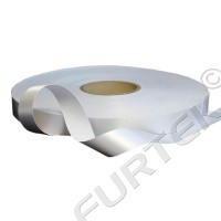 Лента сатиновая клеевая стандартная 100 м, 200 м белая