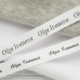 Сатиновая лента Premium белая для печати