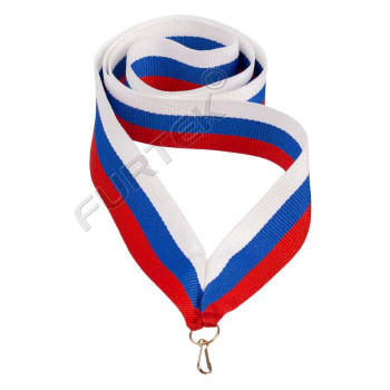 Лента для медали триколор Премиум Лента для медали триколор Премиум
