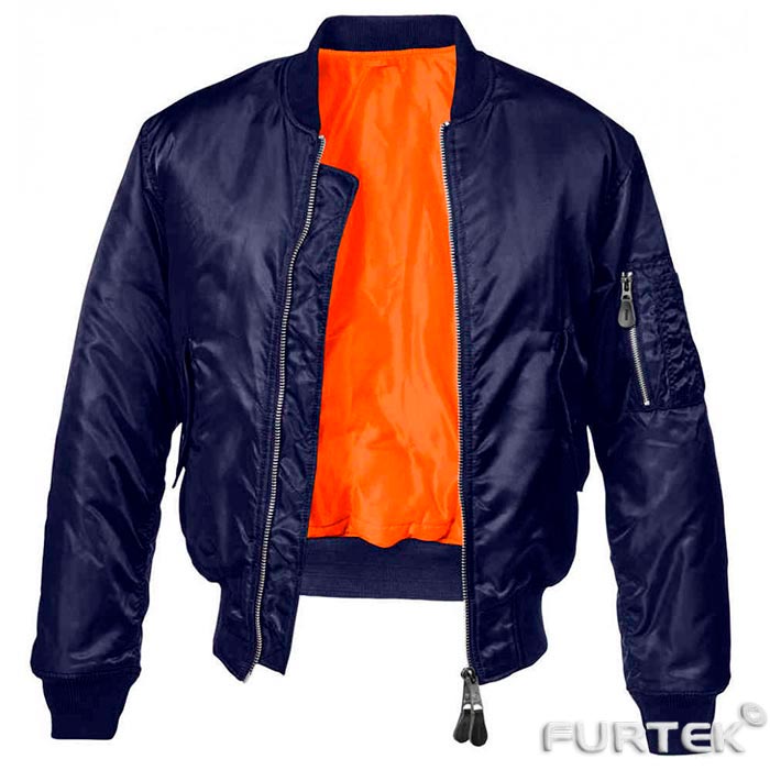 Куртка с яркой оранжевой подкладкой полиэстер