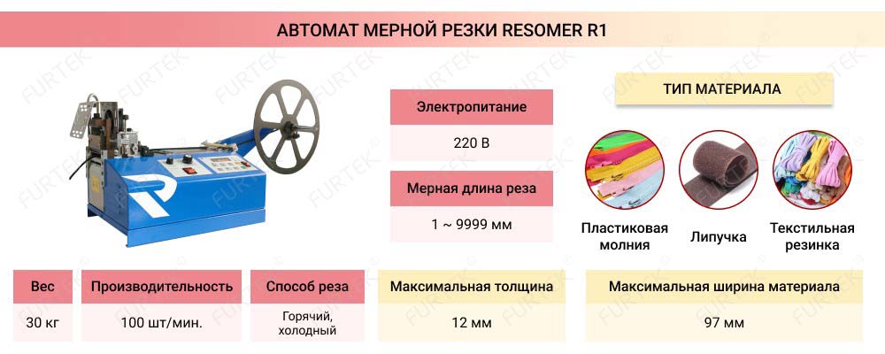 Общая информация об автомате мерной резки Rezomer R1