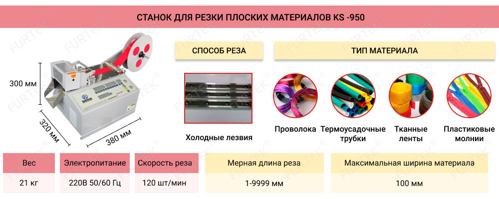 Станок для резки плоских материалов KS-950
