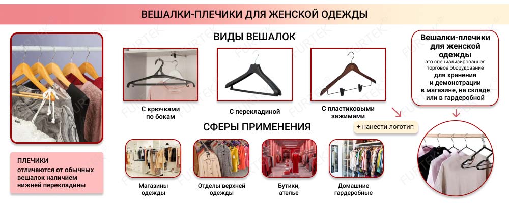 Общая информация о вешалках для женской одежды Общая информация о вешалках для женской одежды