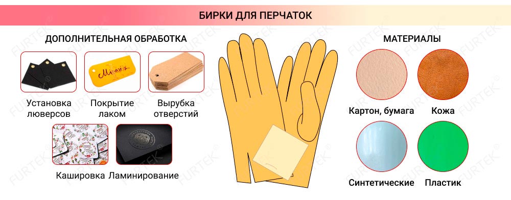 Информация о бирках для перчаток