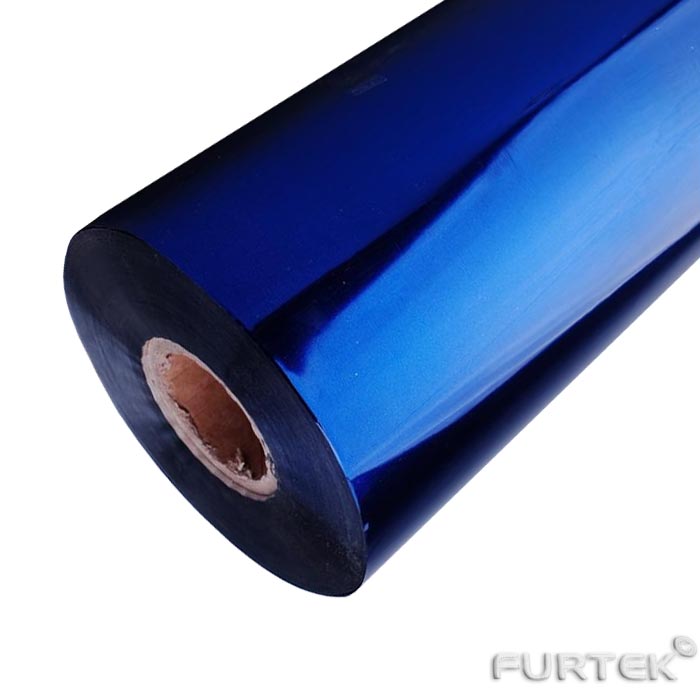 Фольга темно-синяя металлизированная для горячего тиснения.