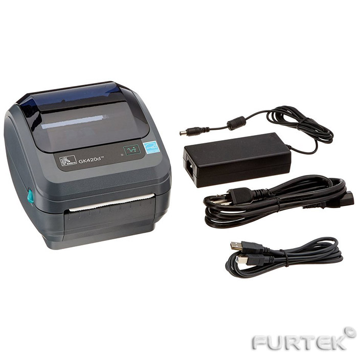 Печать этикеток на термотрансферном принтере этикеток Zebra GK-420d