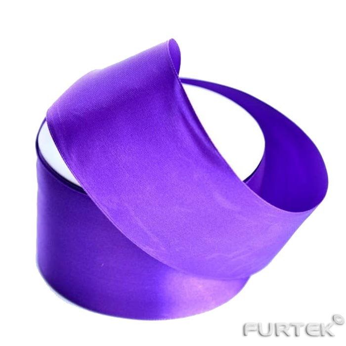 Сатиновая лента фиолетовая в рулонах по 100, 200 и 400 м.