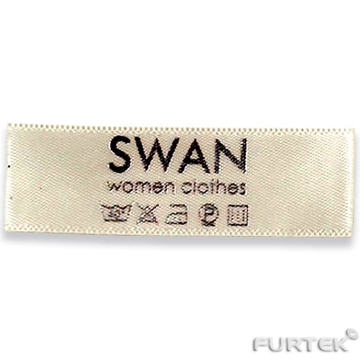 Жаккардовые этикетка Swan Women Cloihes