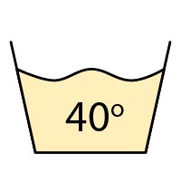 Обычная стирка (температура – до 40 °C)