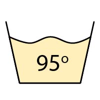 Обычная стирка (температура – до 95 °C)
